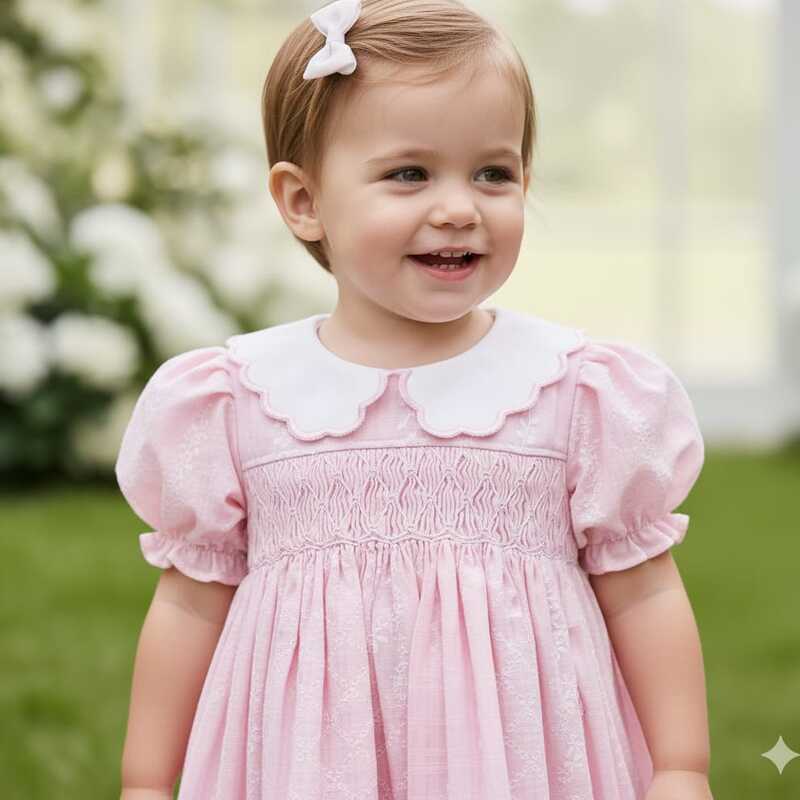 100% Cotton hand Smocked Frock